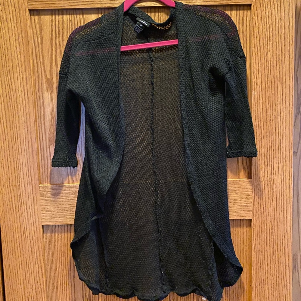 Black cardigan